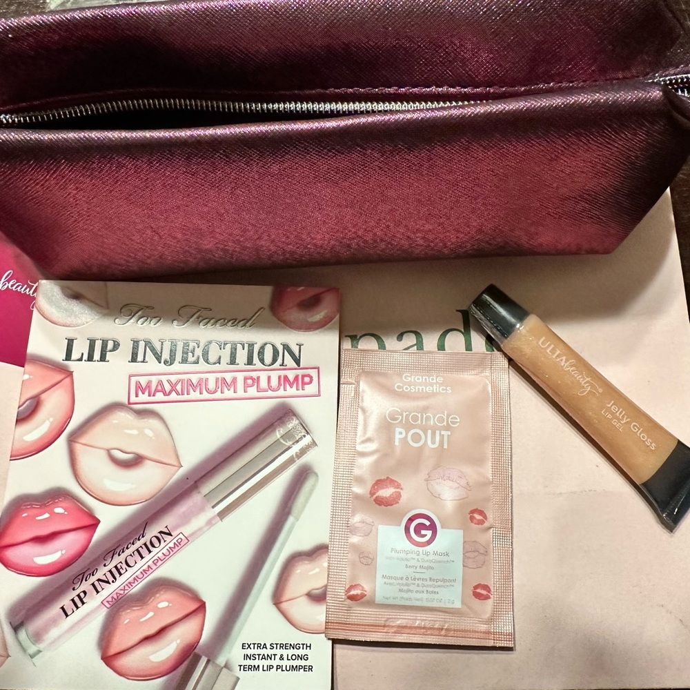 Too Faced / Ulta / Grande Cosmetics - Curated Lip Plump & Shine Bundle